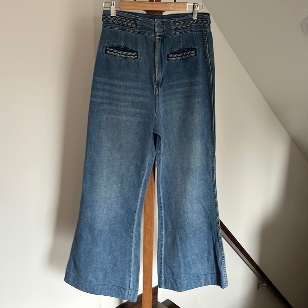 Free People super high rise flares size 30